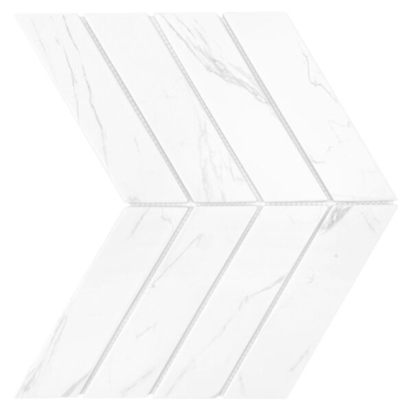 dunin royal chevron carrara matt mozaika 31.8x22.4 dunin royal chevron