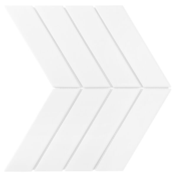 dunin royal chevron white matt mozaika ceramiczna 31.8x22.4 dunin royal chevron