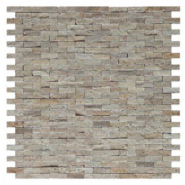 dunin travertine brick 30 mozaika kamienna 30.5x30.5 płytki dunin kwadratowe do kuchni 30x30 szare matowe mrozoodporne