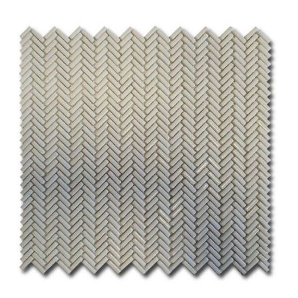el casa enamel herringbone white mix soft/brillo mozaika 28x30.3 mozaika el casa