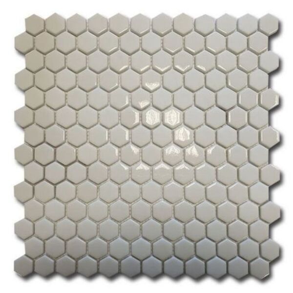 el casa enamel hexagon white mix soft/brillo mozaika 29.8x30.8 mozaika prostokątne do kuchni błyszczące