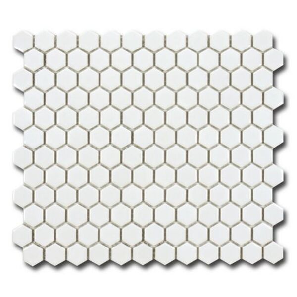 el casa hexagon blanco shine mozaika gresowa 26x30 gres heksagonalne do kuchni błyszczące o grubości od 4 do 6 mm