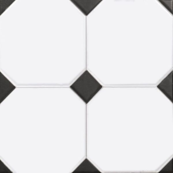 el molino (wyprzedaż) betera black white gres rektyfikowany 33.3x33.3 płytki do kuchni