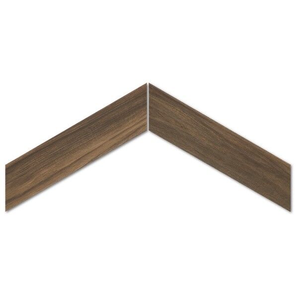 emil ceramica elegance wood / sleek wood nut chevron gres 11x54 płytki prostokątne do łazienki brązowe jodełka