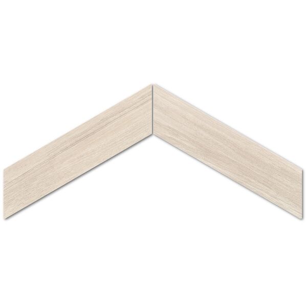 emil ceramica elegance wood / sleek wood white chevron gres 11x54 płytki prostokątne włoskie do kuchni białe matowe