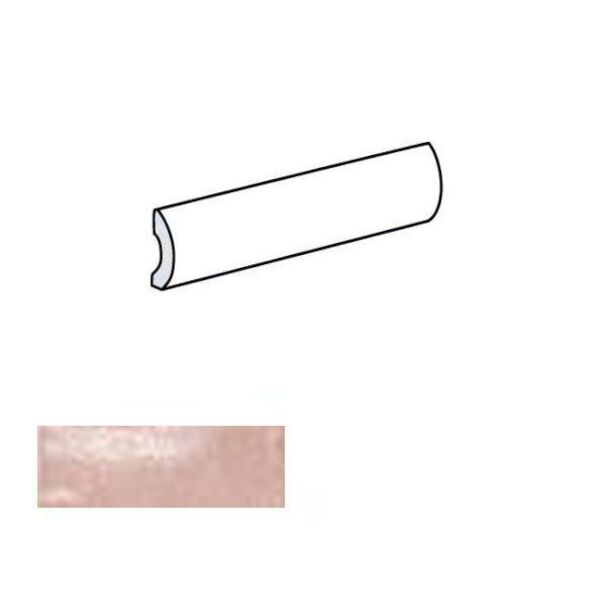 equipe altea dusty pink pencil bullnose 3x20 (27632) płytki equipe ceramicas prostokątne hiszpańskie do łazienki strukturalne