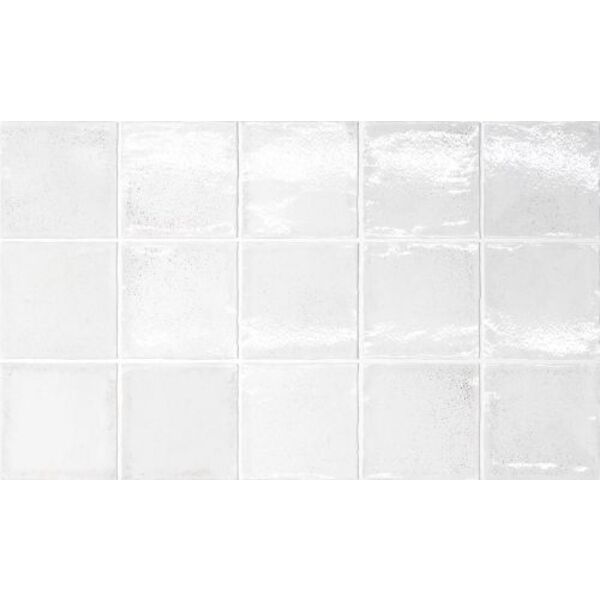 equipe altea white płytka ścienna 10x10 (27599) glazura equipe ceramicas hiszpańskie 10x10 błyszczące strukturalne