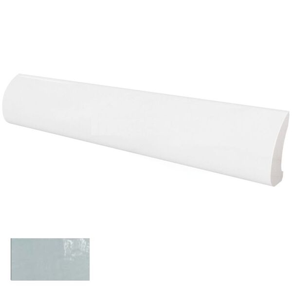 equipe ash blue pencil bullnose 3x20 (23312) płytki equipe ceramicas prostokątne hiszpańskie do salonu błyszczące strukturalne