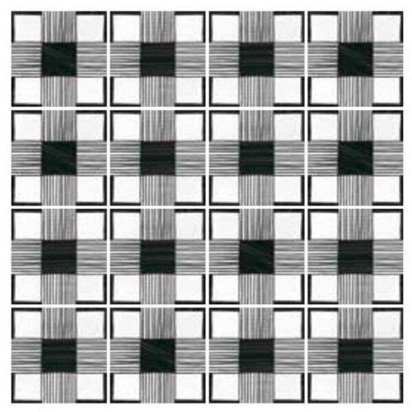 equipe caprice deco cloth b&w gres 20x20 (22124) 