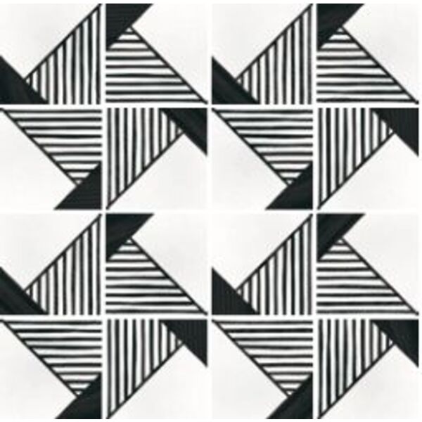 equipe caprice deco origami b&w gres 20x20 (22127) gres equipe ceramicas kwadratowe hiszpańskie matowe geometryczne