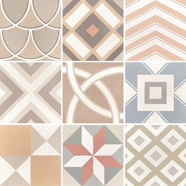 equipe caprice deco patchwork pastel gres 20x20 (22103) patchworkowe płytki equipe ceramicas