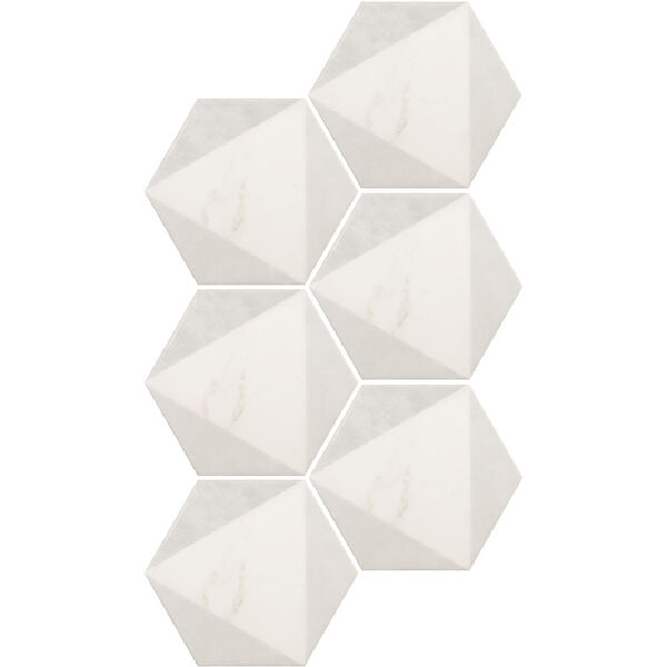 equipe carrara hexagon peak gres 17.5x20 (23102) gres equipe ceramicas heksagonalne hiszpańskie