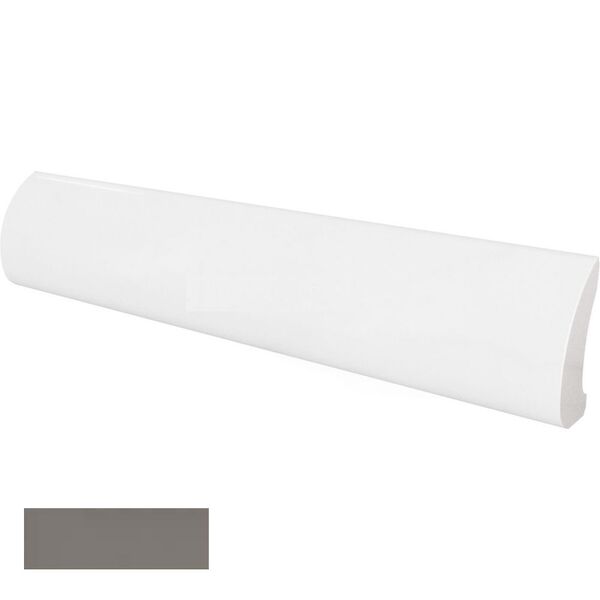 equipe dark grey pencil bullnose 3x15 (23118) płytki equipe ceramicas prostokątne hiszpańskie do łazienki szare strukturalne