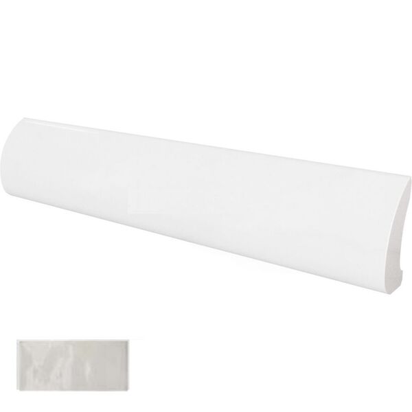 equipe gris claro crackle pencil bullnose 3x15 (23306) glazura equipe ceramicas do kuchni szare strukturalne