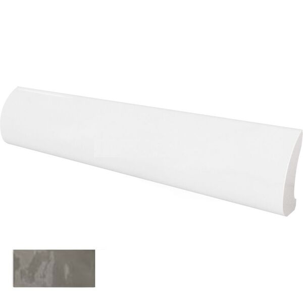 equipe gris oscuro crackle pencil bullnose 3x15 (23307) płytki equipe ceramicas prostokątne hiszpańskie do kuchni szare strukturalne