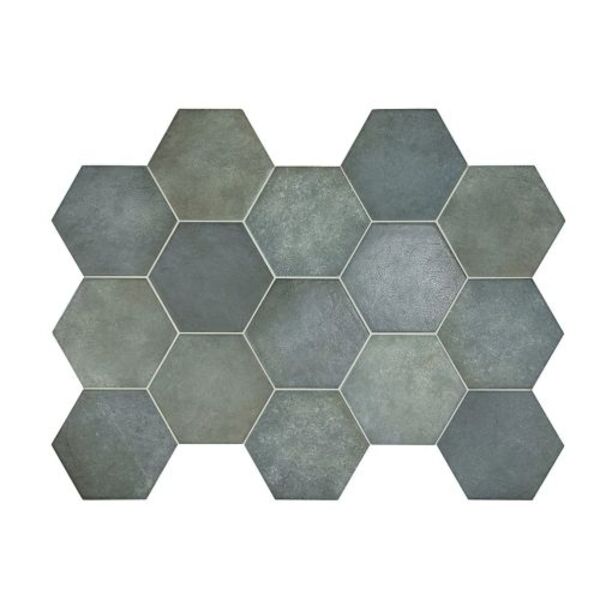 equipe heritage indigo hexagono gres 17.5x20 (24951) płytki equipe ceramicas heksagonalne hiszpańskie niebieskie matowe