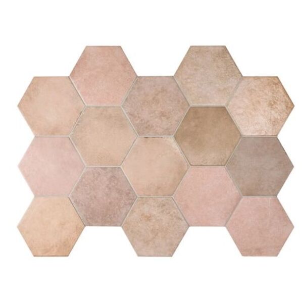 equipe heritage rose hexagono gres 17.5x20 (24957) gres equipe ceramicas heksagonalne hiszpańskie do salonu