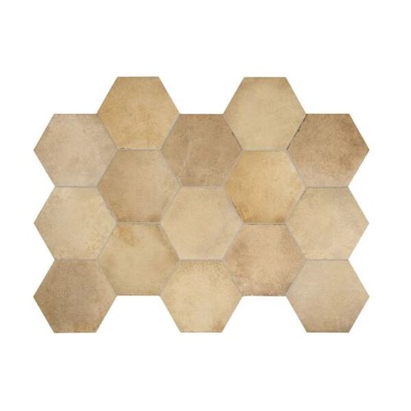 equipe heritage wheat hexagono gres 17.5x20 (24955) płytki equipe ceramicas heksagonalne beżowe matowe antypoślizgowe