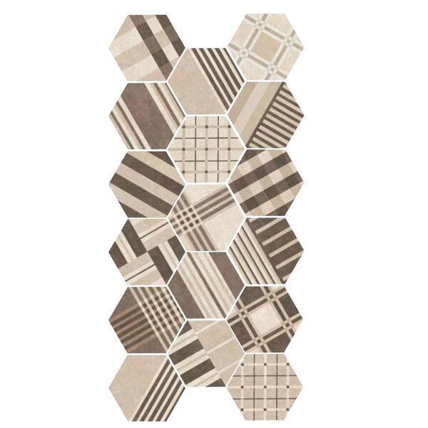 equipe hexatile cement geo sand gres 17.5x20 (22100) patchworkowe płytki equipe ceramicas