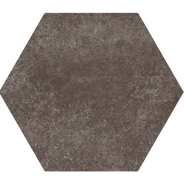 equipe hexatile cement mud gres 17.5x20 (22097) gres equipe ceramicas prostokątne brązowe matowe