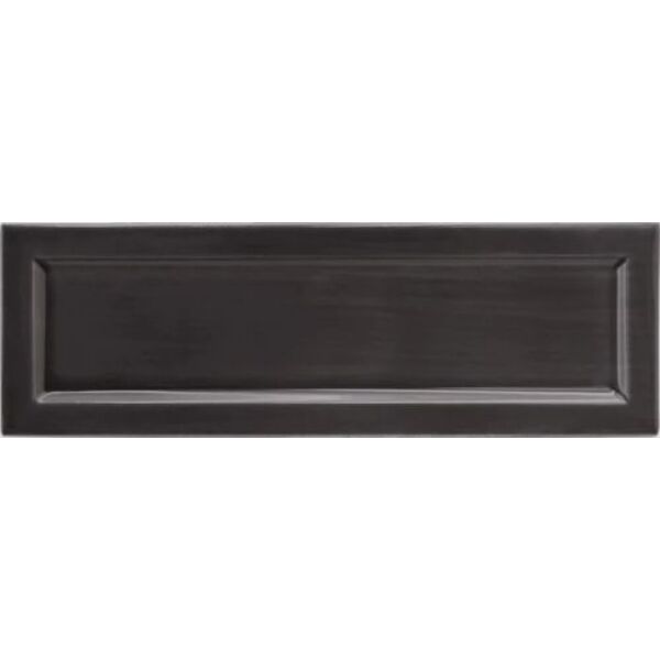 equipe island black frame płytka ścienna 6.5x20 (31206) płytki equipe ceramicas imitujące cegłę prostokątne czarne błyszczące