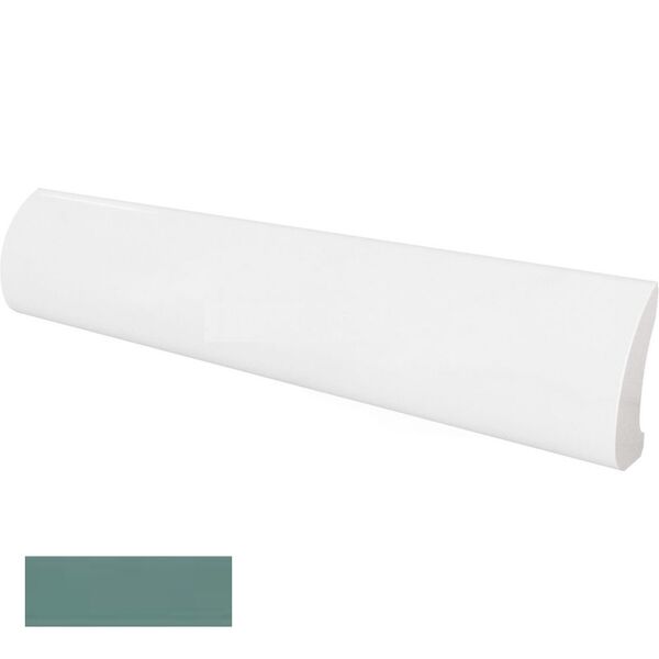 equipe jade pencil bullnose 3x15 (23128) płytki equipe ceramicas hiszpańskie zielone błyszczące strukturalne