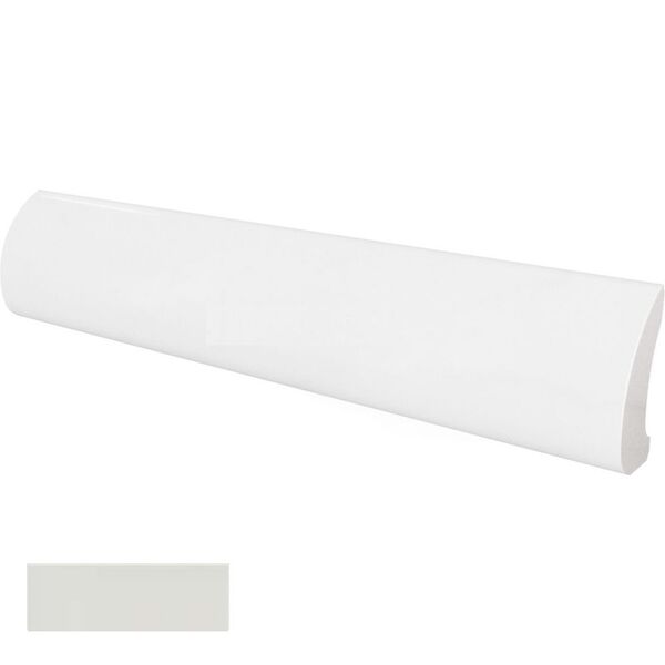 equipe light grey pencil bullnose 3x15 (23117) glazura equipe ceramicas prostokątne hiszpańskie do kuchni szare