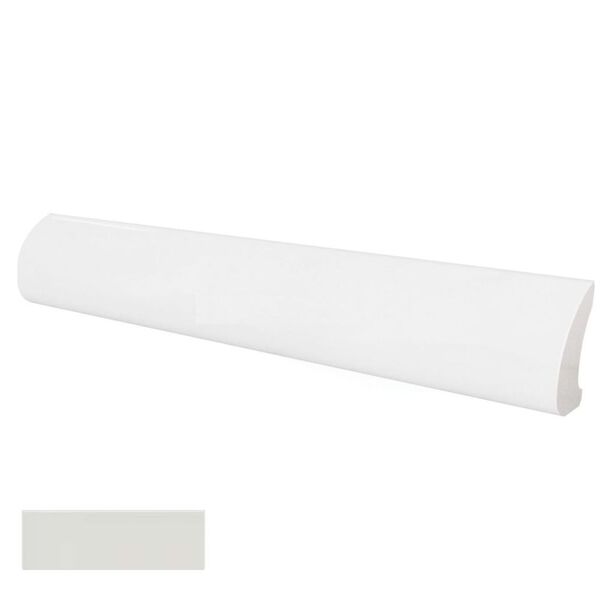 equipe light grey pencil bullnose 3x20 (23122) płytki equipe ceramicas prostokątne hiszpańskie do kuchni szare strukturalne