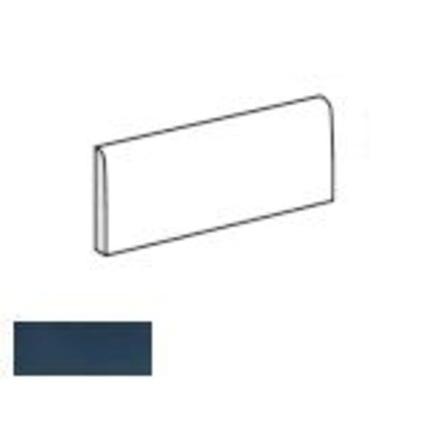 equipe magma sea blue bullnose 6.5x20 (24994) płytki equipe ceramicas niebieskie matowe