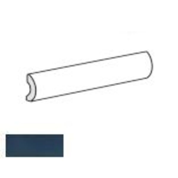 equipe magma sea blue pencil bullnose 3x20 (25004) glazura hiszpańskie do kuchni niebieskie matowe