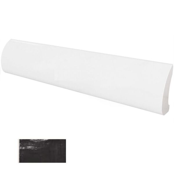 equipe mallorca black pencil bullnose 3x20 (23286) płytki prostokątne czarne satynowe strukturalne