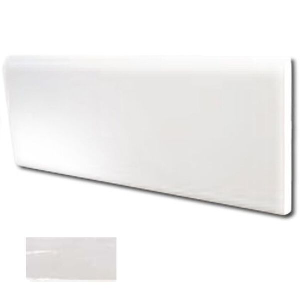 equipe mallorca grey bullnose 6.5x20 (23277) płytki prostokątne do kuchni szare satynowe