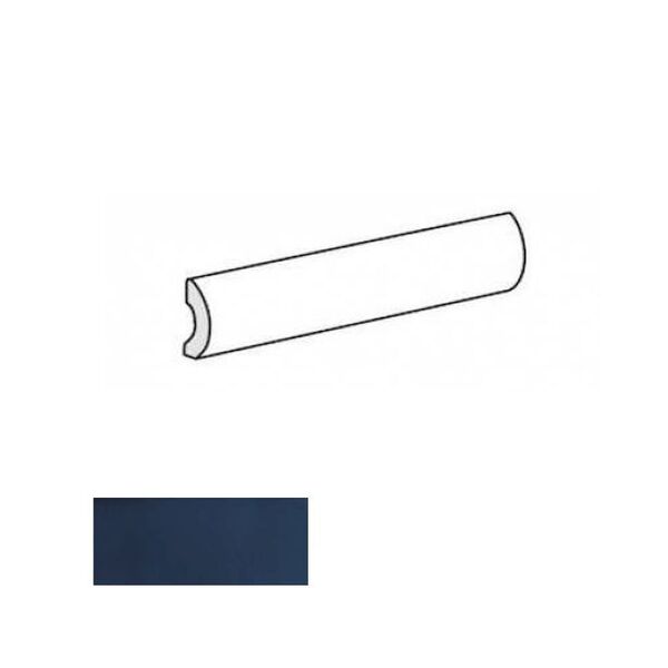 equipe manacor ocean blue pencil bullnose 3x20 (26960) płytki equipe ceramicas prostokątne do salonu błyszczące o grubości od 8 do 10 mm