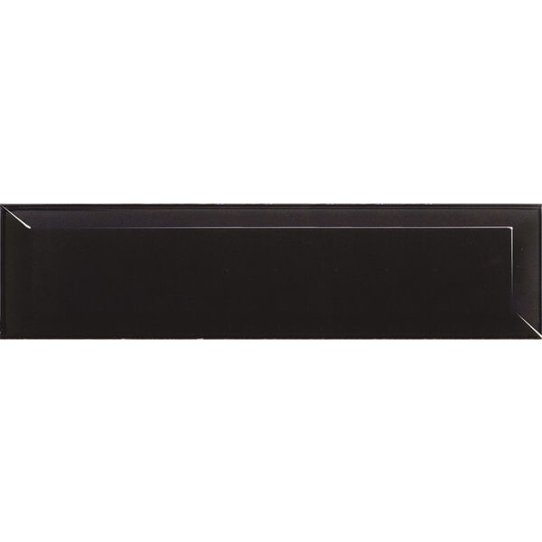 equipe metro black matt płytka ścienna 7.5x30 (14250) płytki equipe ceramicas prostokątne do łazienki czarne strukturalne o grubości 10 mm