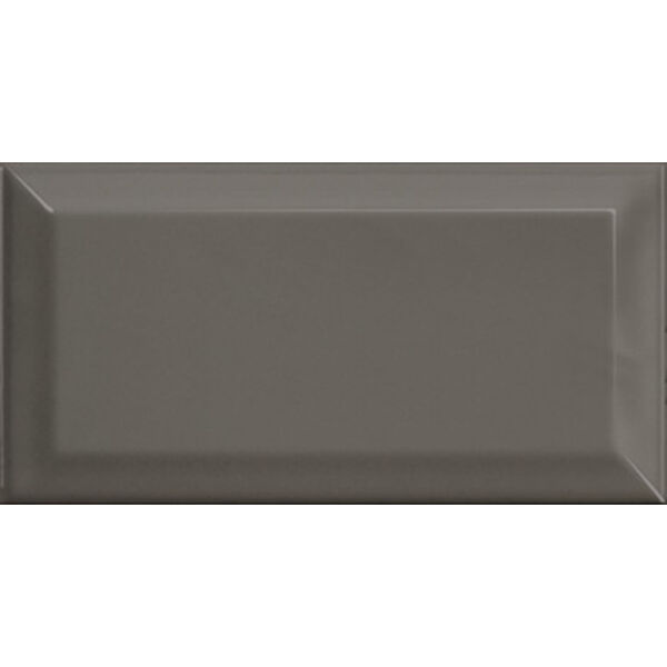 equipe metro dark grey płytka ścienna 10x20 (20996) płytki equipe ceramicas 10x20 szare błyszczące