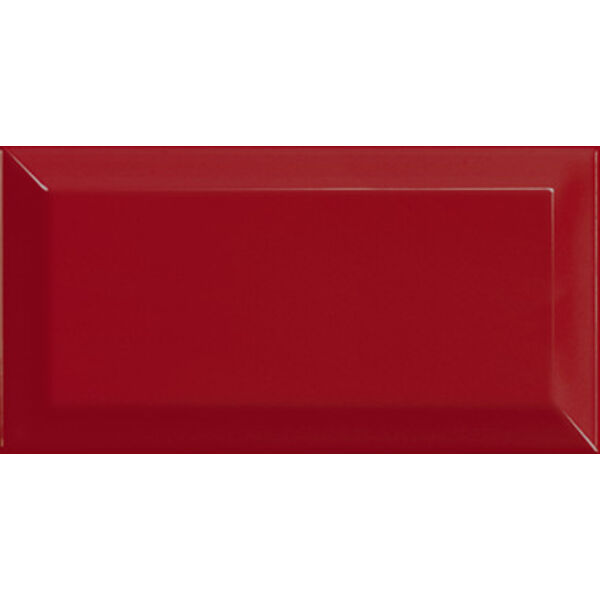 equipe metro rosso płytka ścienna 10x20 (20123) glazura equipe ceramicas prostokątne hiszpańskie czerwone o grubości 10 mm