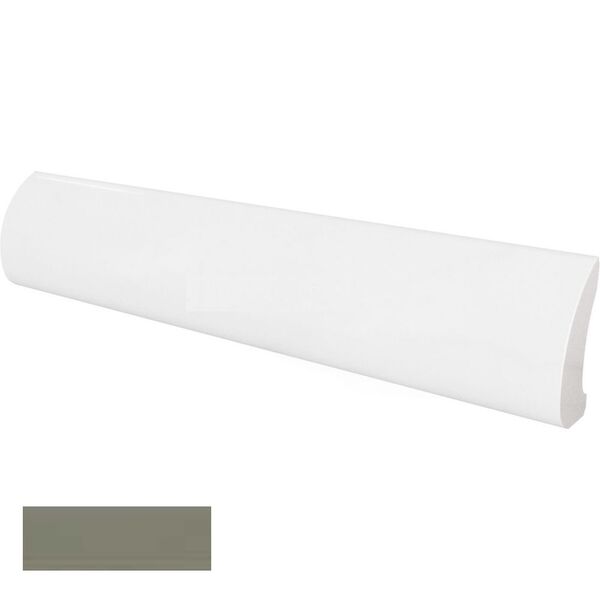 equipe olive pencil bullnose 3x15 (23127) glazura equipe ceramicas hiszpańskie do łazienki zielone strukturalne