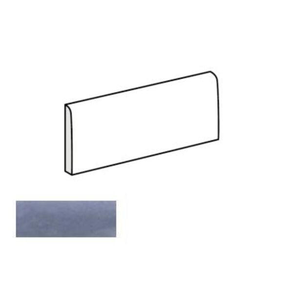 equipe splendours blue night bullnose 7.5x15 (23991) płytki do kuchni 7,5x15 niebieskie błyszczące strukturalne