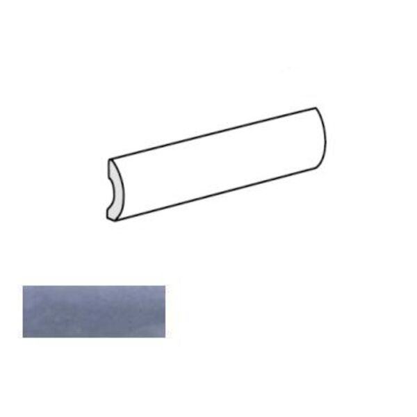 equipe splendours blue night pencil bullnose 3x15 (24019) glazura equipe ceramicas do kuchni niebieskie błyszczące strukturalne