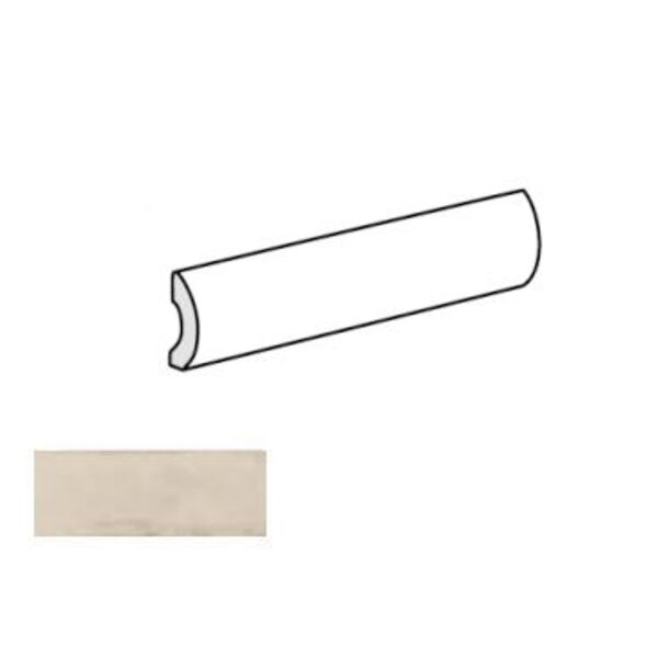 equipe splendours cream pencil bullnose 3x15 (24021) glazura equipe ceramicas prostokątne hiszpańskie beżowe strukturalne