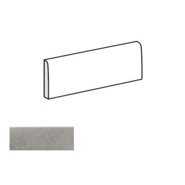 equipe splendours grey bullnose 7.5x30 (23996) płytki equipe ceramicas prostokątne hiszpańskie 7,5x30 szare