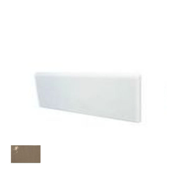 equipe tobacco bullnose 6.5x20 (21676) płytki equipe ceramicas prostokątne hiszpańskie do kuchni brązowe błyszczące