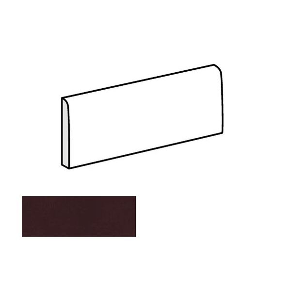 equipe village aubergine bullnose 6.5x20 (25693) glazura hiszpańskie fioletowe strukturalne