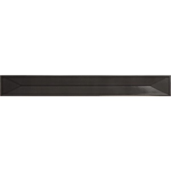 equipe vitral axis black  płytka ścienna 5x40 (31158) czarne płytki cegiełki