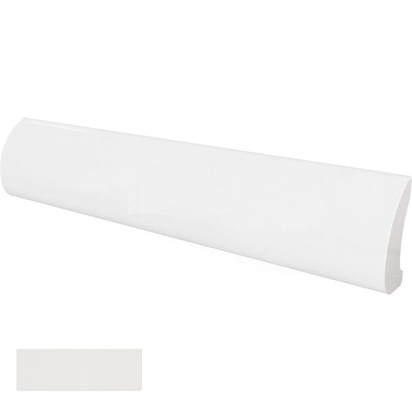 equipe white pencil bullnose 3x15 (23115) płytki equipe ceramicas prostokątne hiszpańskie do łazienki białe