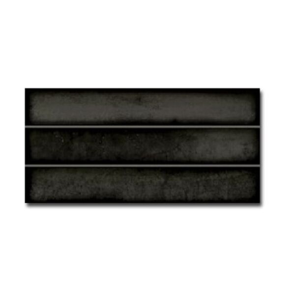 estudio kanji black gres 11.5x23.1 (e237894) gres estudio do łazienki czarne błyszczące