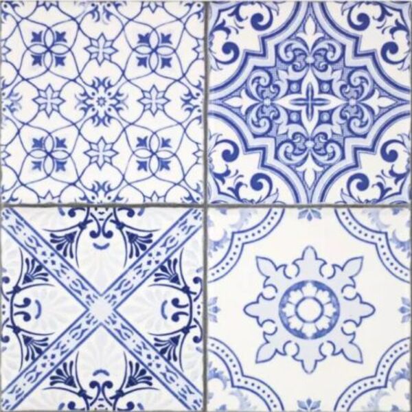 fabresa aragon blue mate mix dekor 20x20 płytki 20x20 cm, grubość 10 mm