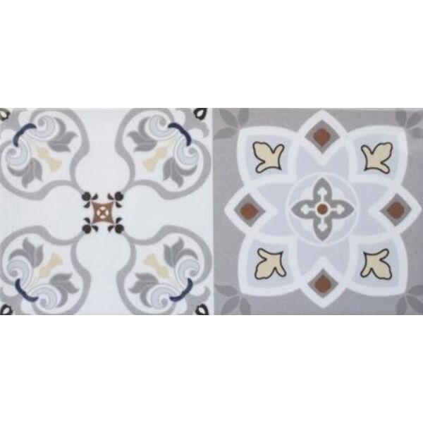 fabresa artisan baza blanco mix dekor 10x20 strukturalne płytki 10x20