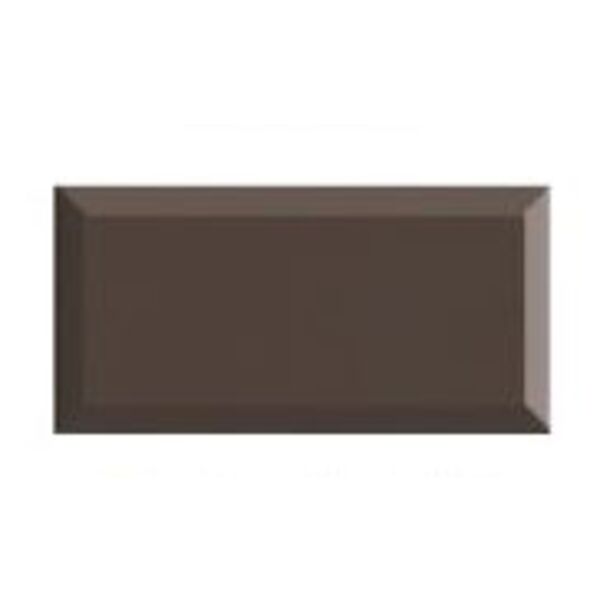 fabresa chocolate biselado bx płytka ścienna 10x20 glazura fabresa prostokątne brązowe strukturalne o grubości 10 mm