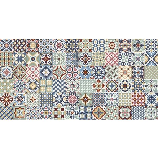 gayafores heritage mix dekor 32x62.5 glazura na taras patchwork